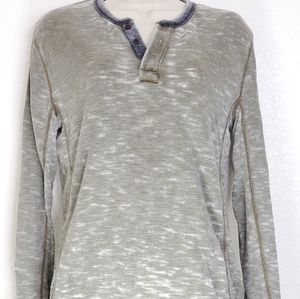 LUCKY BRAND SIZE S VENICE BURNOUT TOP!